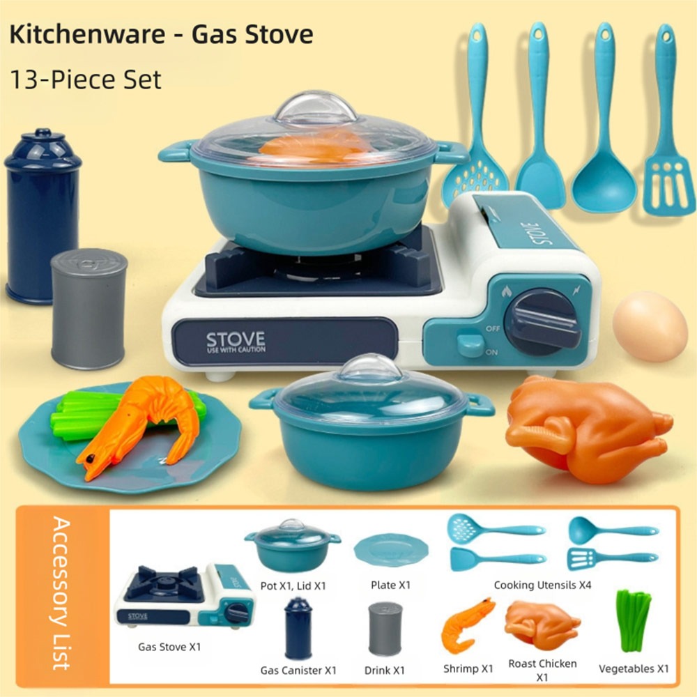 Kitchen Kids Baking Set - Grappige veelkleurige kookset met magnetron, gasfornuis