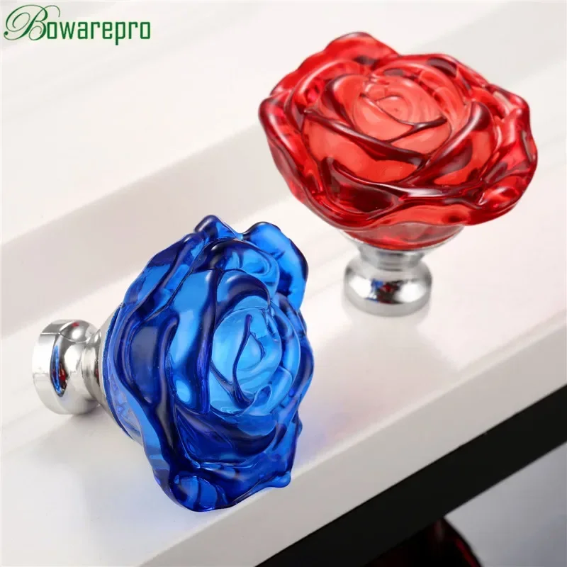 Kitchen Uncle - Bowarepro 50Mm Crystal Rose Glas Handvat