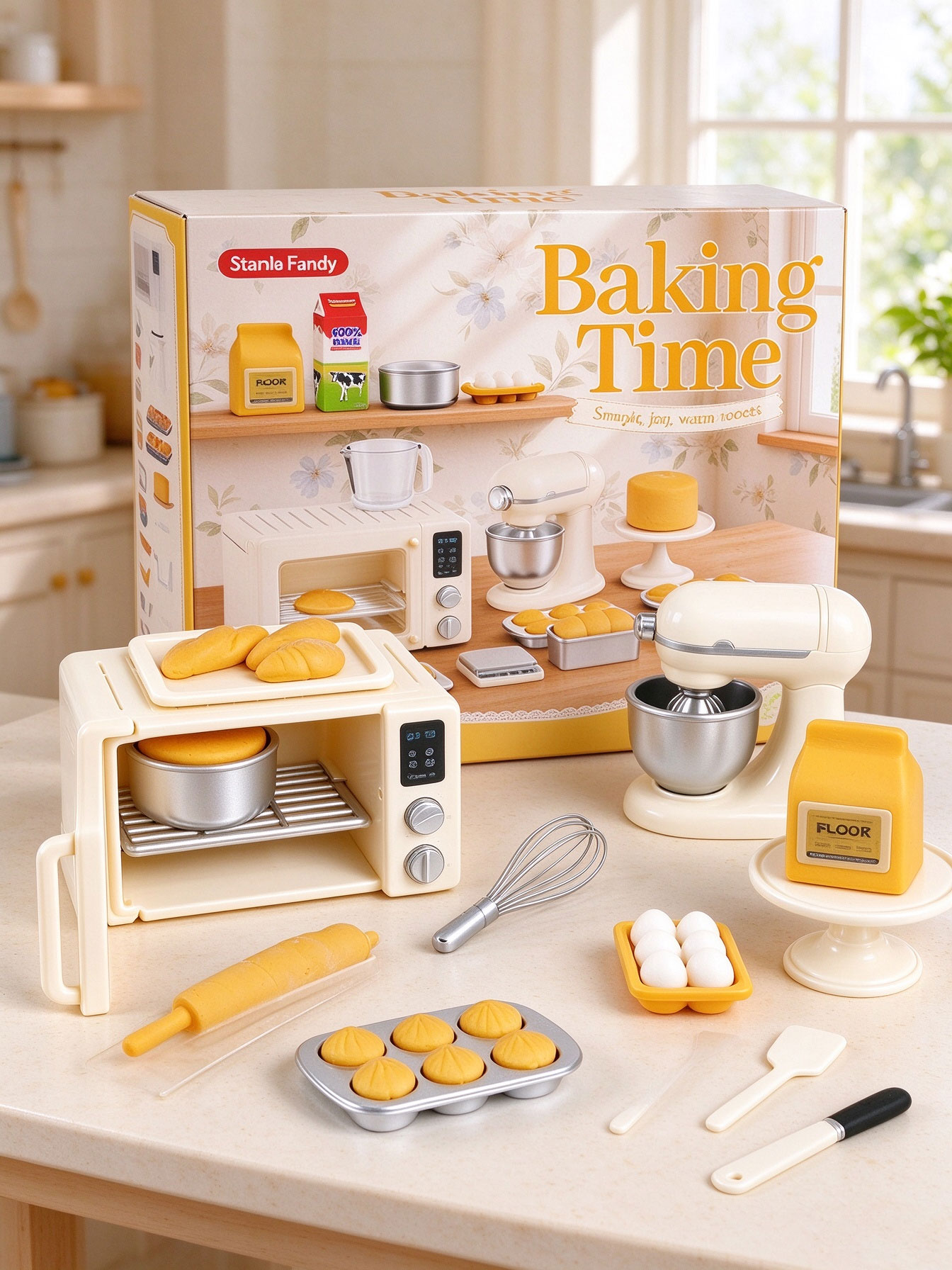 Kitchen Kids Baking Set - Mini Bakset Speelgoedset Poppenhuis Keuken Miniatuur