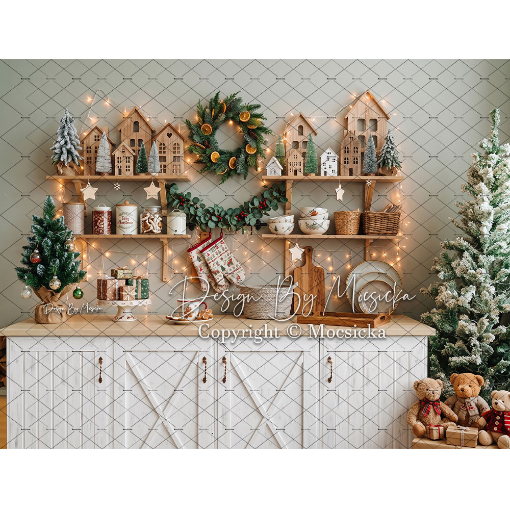 Mocsicka Kerst Gingerbread Keu - Kitchen Baking Background recensie en prijs