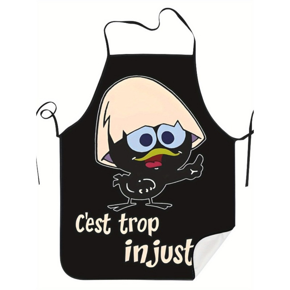 Cartoon kip print schort zwart - Kitchen Baking Background recensie en prijs